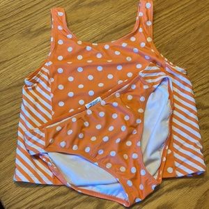 EUC Sz 10/12 Wave Zone 2pc swim suit